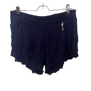 Letarte Blue Cover-up Drawstring Shorts Women’s Sz Small Beach Pool Vacation